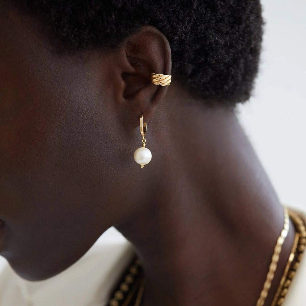 Big Pearl Hoops YP - Eye M Core - Ileana Makri