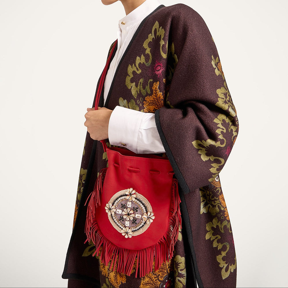 Big Power Pouch Solid Red - La Double J Accessories - Ileana Makri