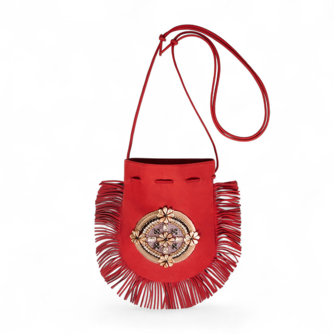 Big Power Pouch Solid Red - La Double J Accessories - Ileana Makri