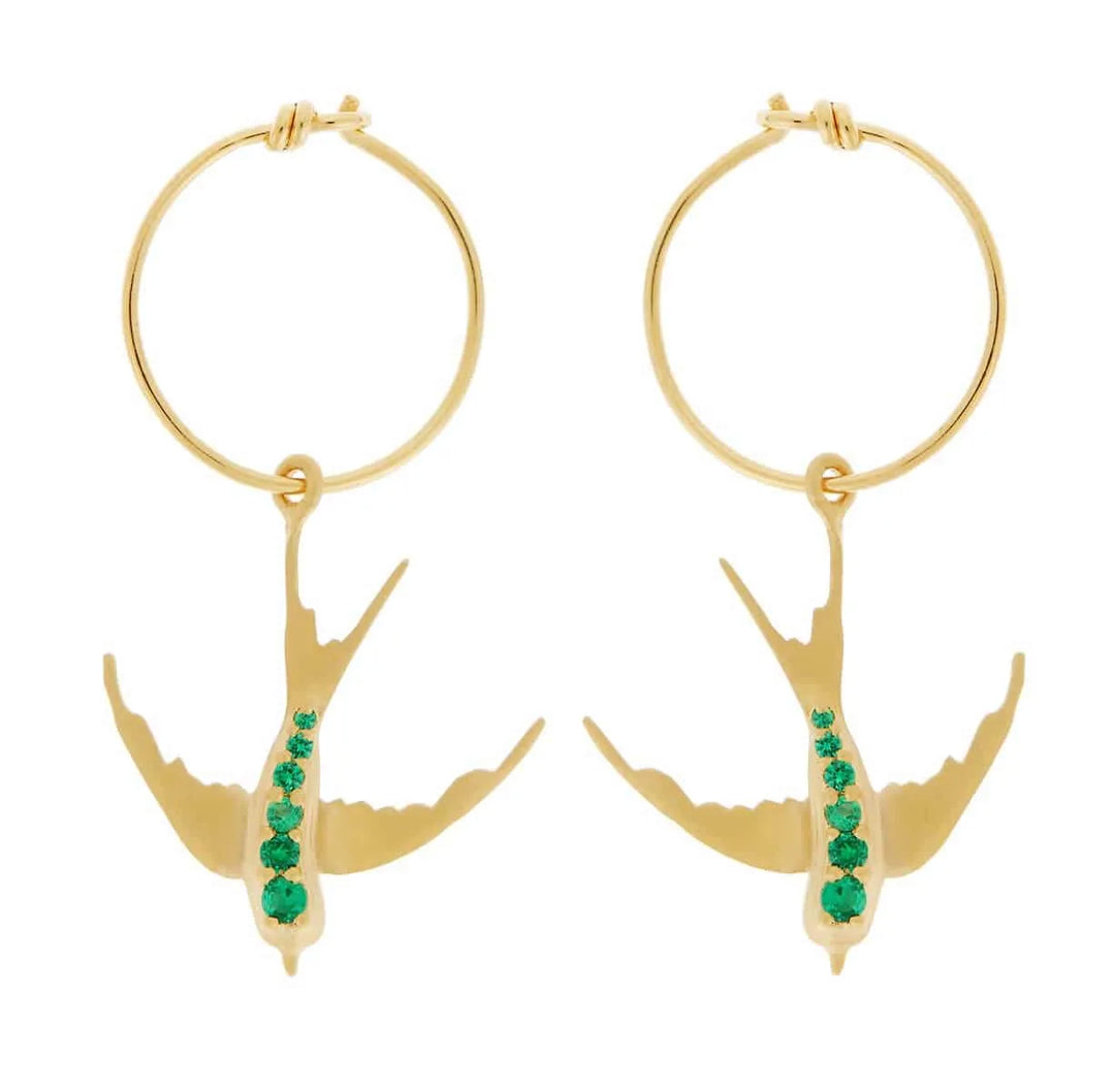 Bird Mini Hoops - Eye M Jungle - Ileana Makri store