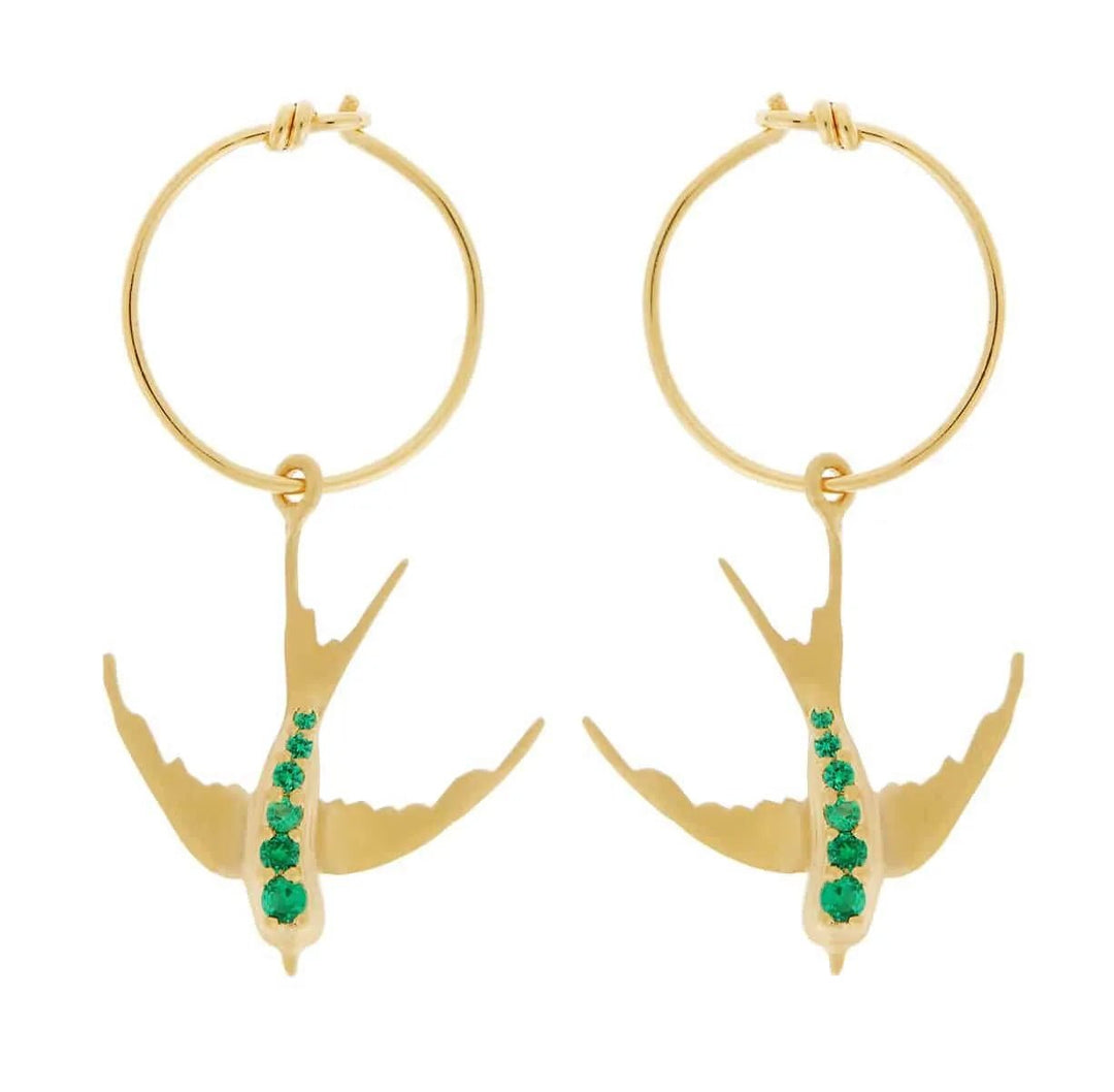 Bird Mini Hoops - Eye M Jungle - Ileana Makri