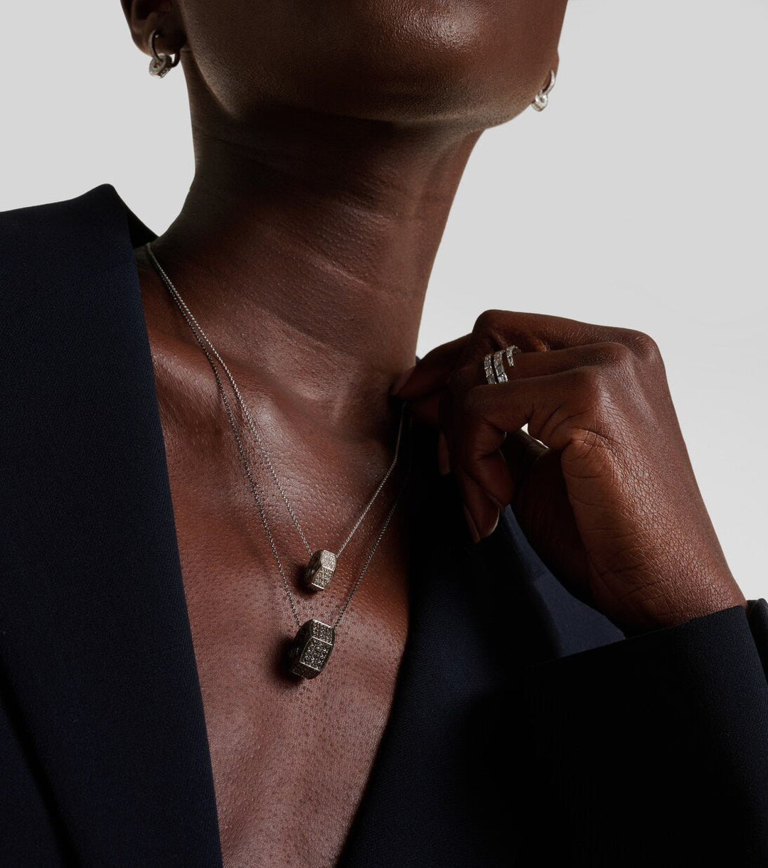 Black Diamond Nut Pendant Large - Divine Mechanics - Ileana Makri