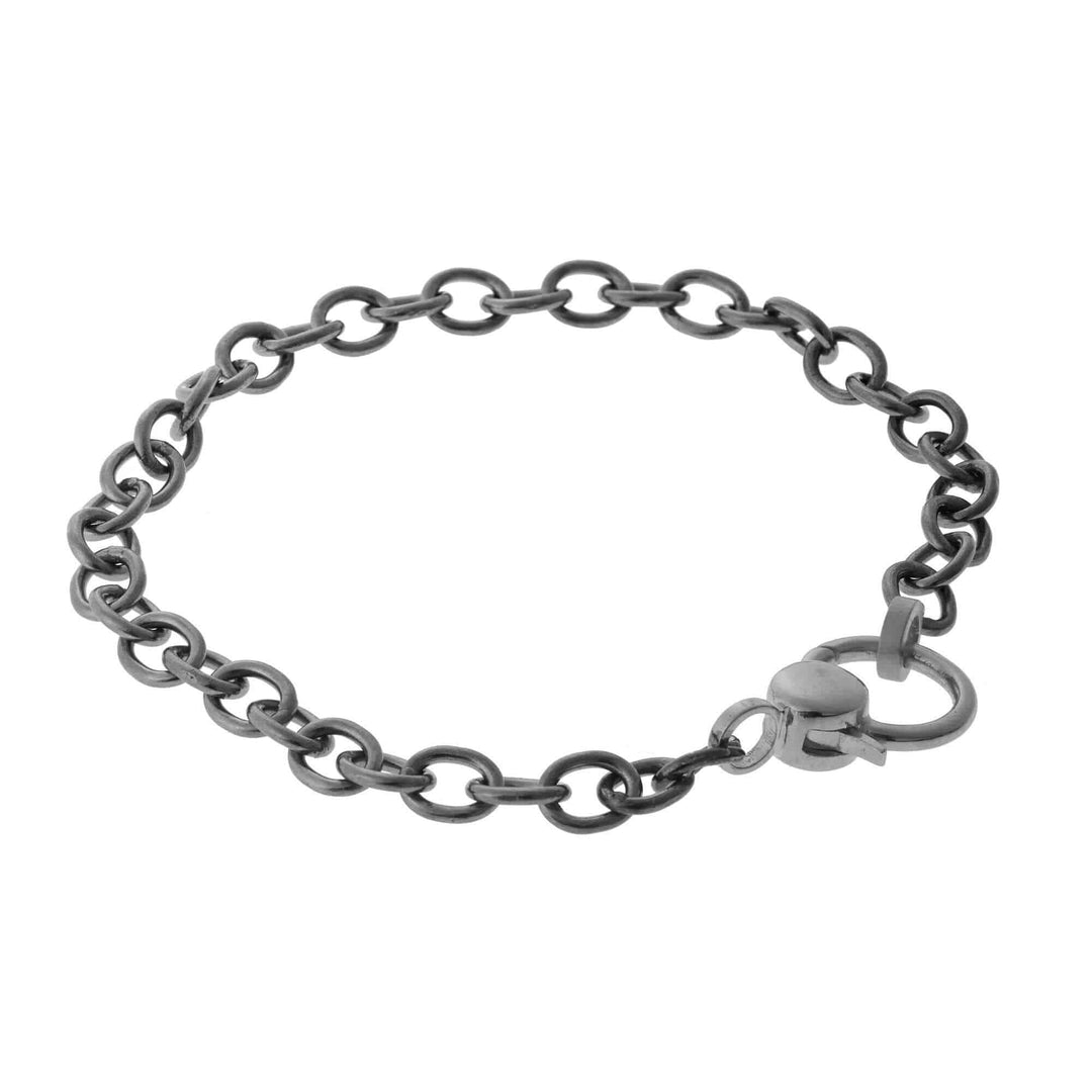 Black Gold Lock Chain Bracelet - Chains - Ileana Makri