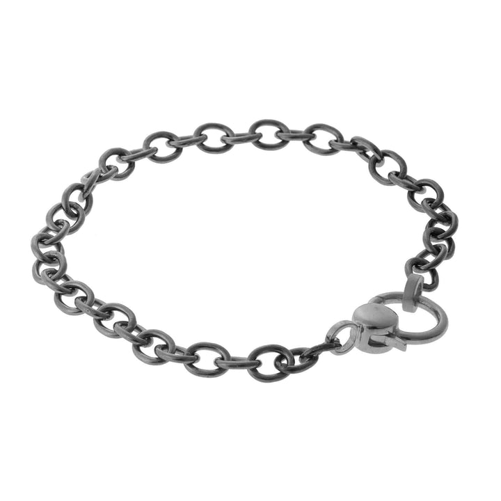 Black Gold Lock Chain Bracelet - Chains - Ileana Makri