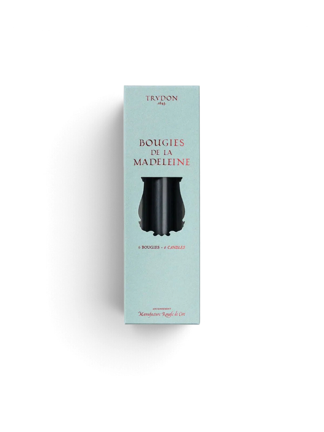 Black Madeleine Tapered Candles (Box of 6) - Cire Trudon - Ileana Makri
