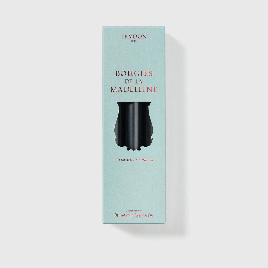 Black Madeleine Tapered Candles (Box of 6) - Cire Trudon - Ileana Makri