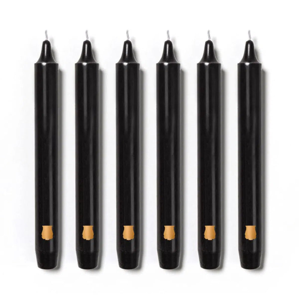Black Madeleine Tapered Candles (Box of 6) - Cire Trudon - Ileana Makri