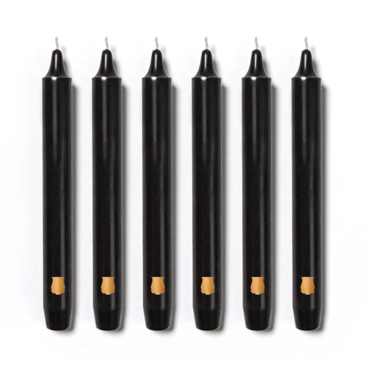Black Madeleine Tapered Candles (Box of 6) - Cire Trudon - Ileana Makri