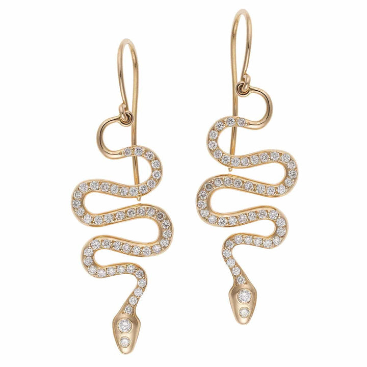 Black Mamba Earrings P - D - S - SNAKES - Ileana Makri