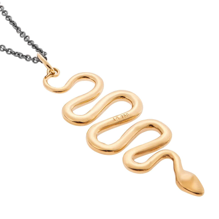 Black Mamba Pendant Y - OXS - GREEN D - SNAKES - Ileana Makri