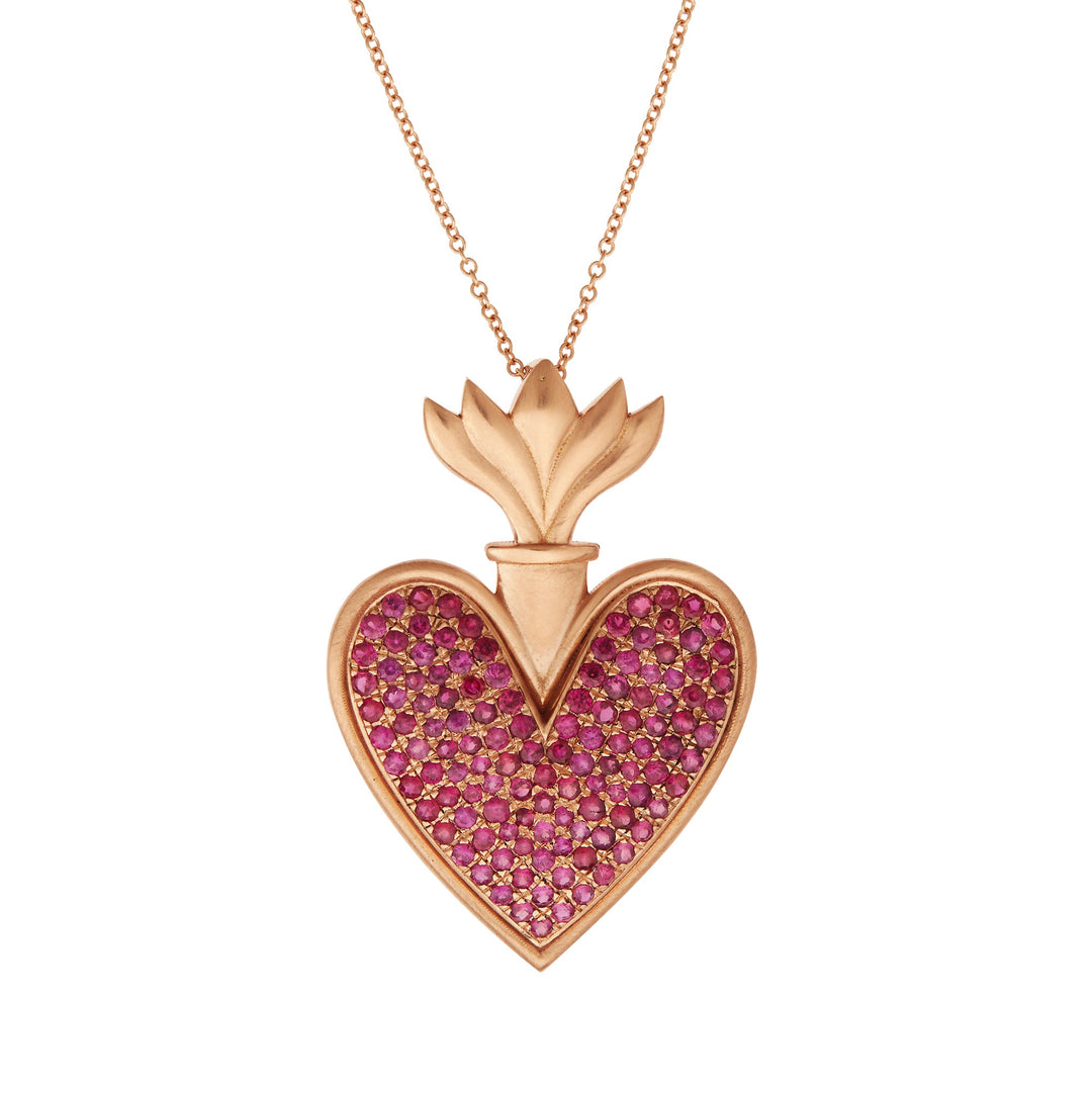 Blazing Heart Pendant P - Ru - EYE LOVE - Ileana Makri