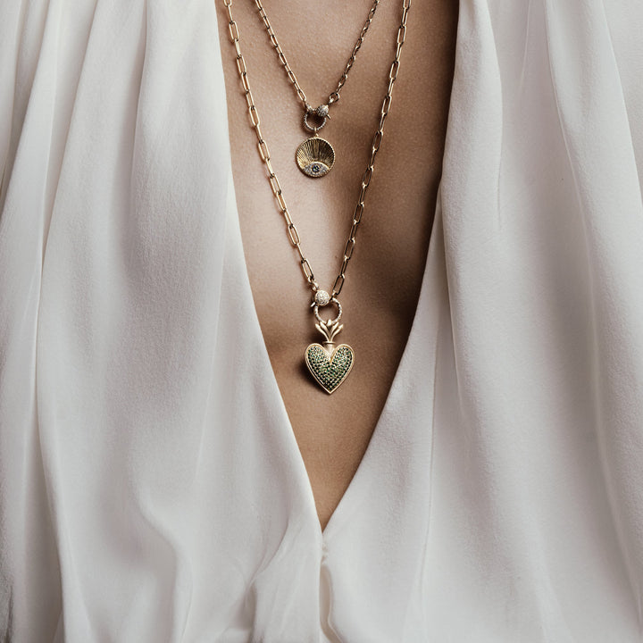 Blazing Heart Pendant Y - TS - EYE LOVE - Ileana Makri