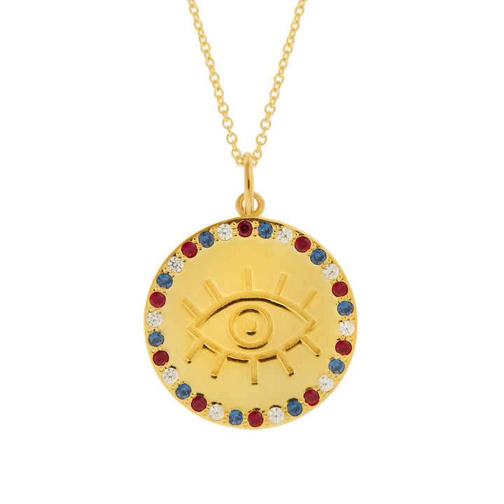 Bleu Blanc Rouge Lucky Eye Pendant - Emily in Paris - Ileana Makri store