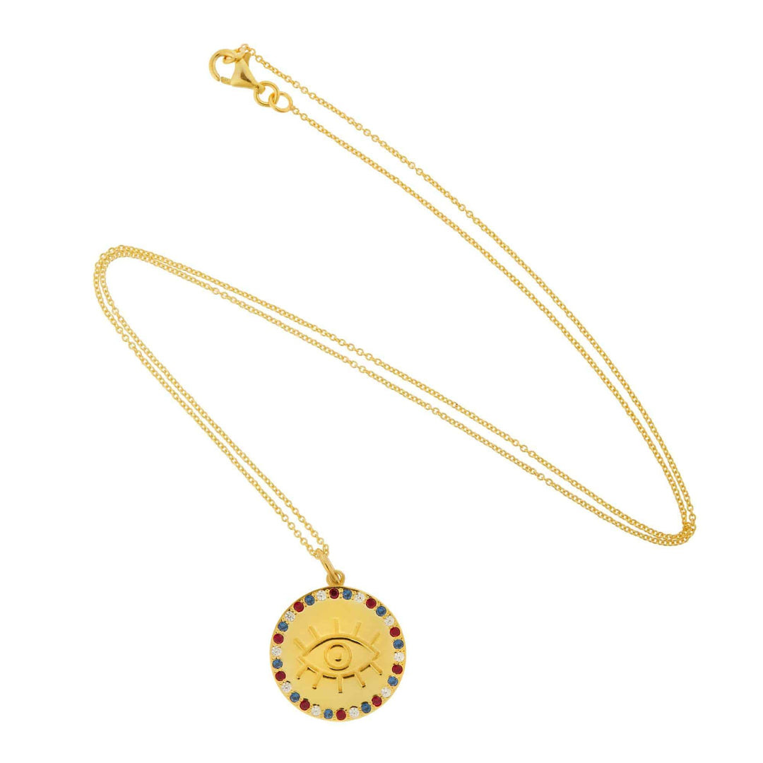 Bleu Blanc Rouge Lucky Eye Pendant - Emily in Paris - Ileana Makri store