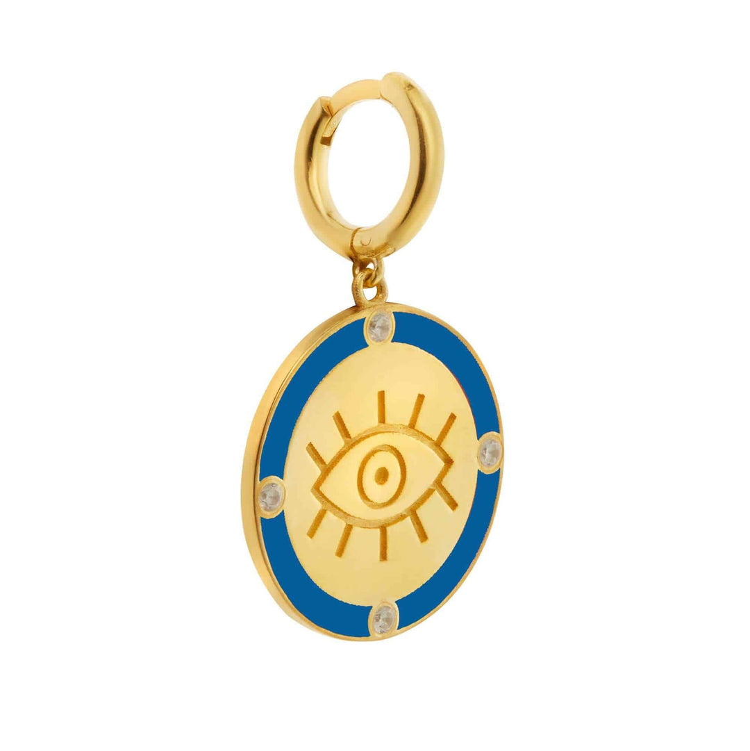 Bleu Lucky Eye Earrings - Emily in Paris - Ileana Makri store