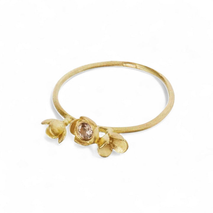 Blooming Tourmaline 3 Flower Ring