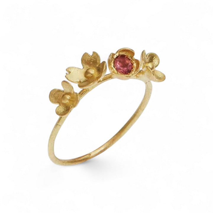Blooming Tourmaline 4 Flower Ring - Joanna Peters - Ileana Makri