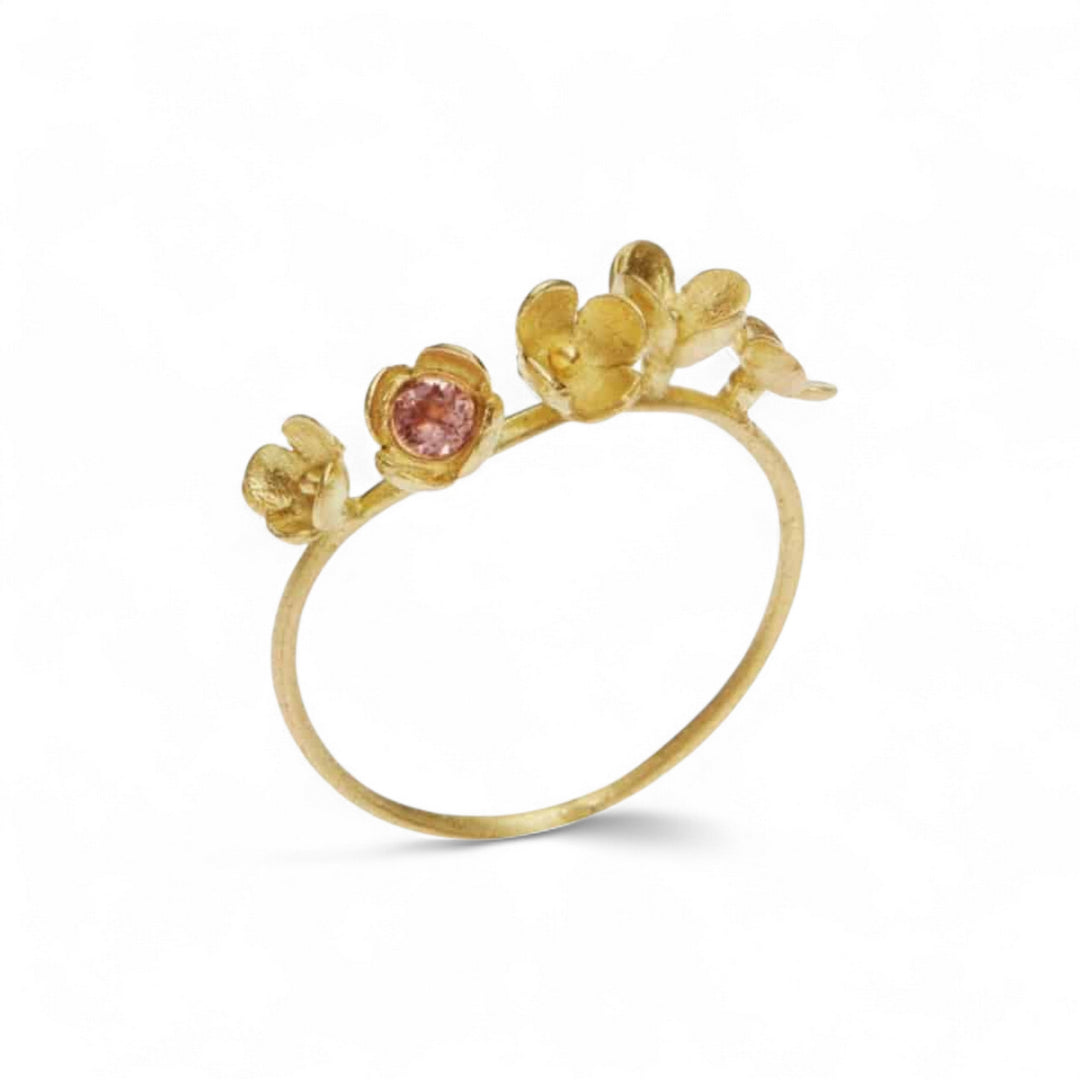 Blooming Tourmaline 5 Flower Ring