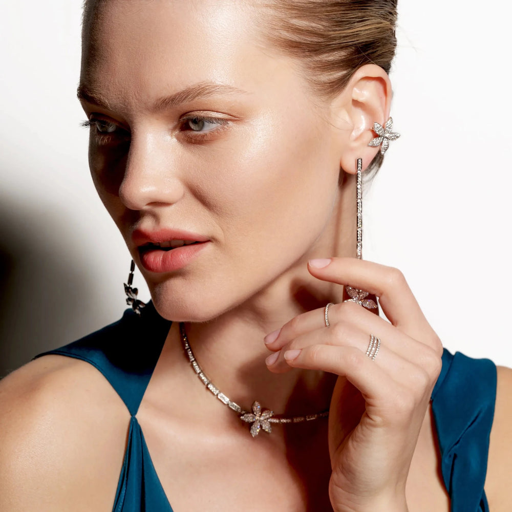 Blossom Ear Cuff Pavé W - D - Blossom - Ileana Makri