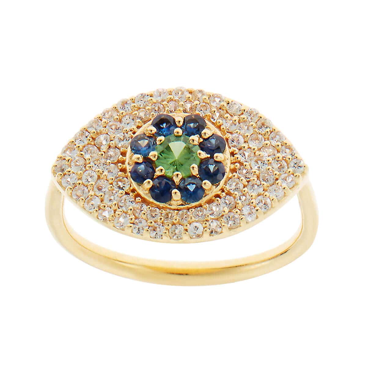 Blossom Eye Ring Pavé - EYE LOVE - Ileana Makri store