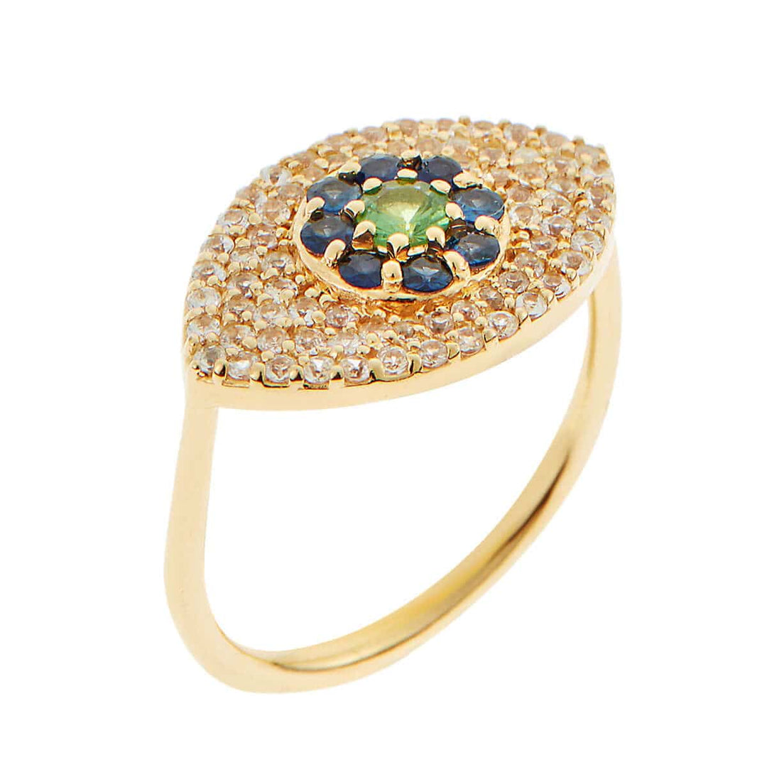 Blossom Eye Ring Pavé - EYE LOVE - Ileana Makri