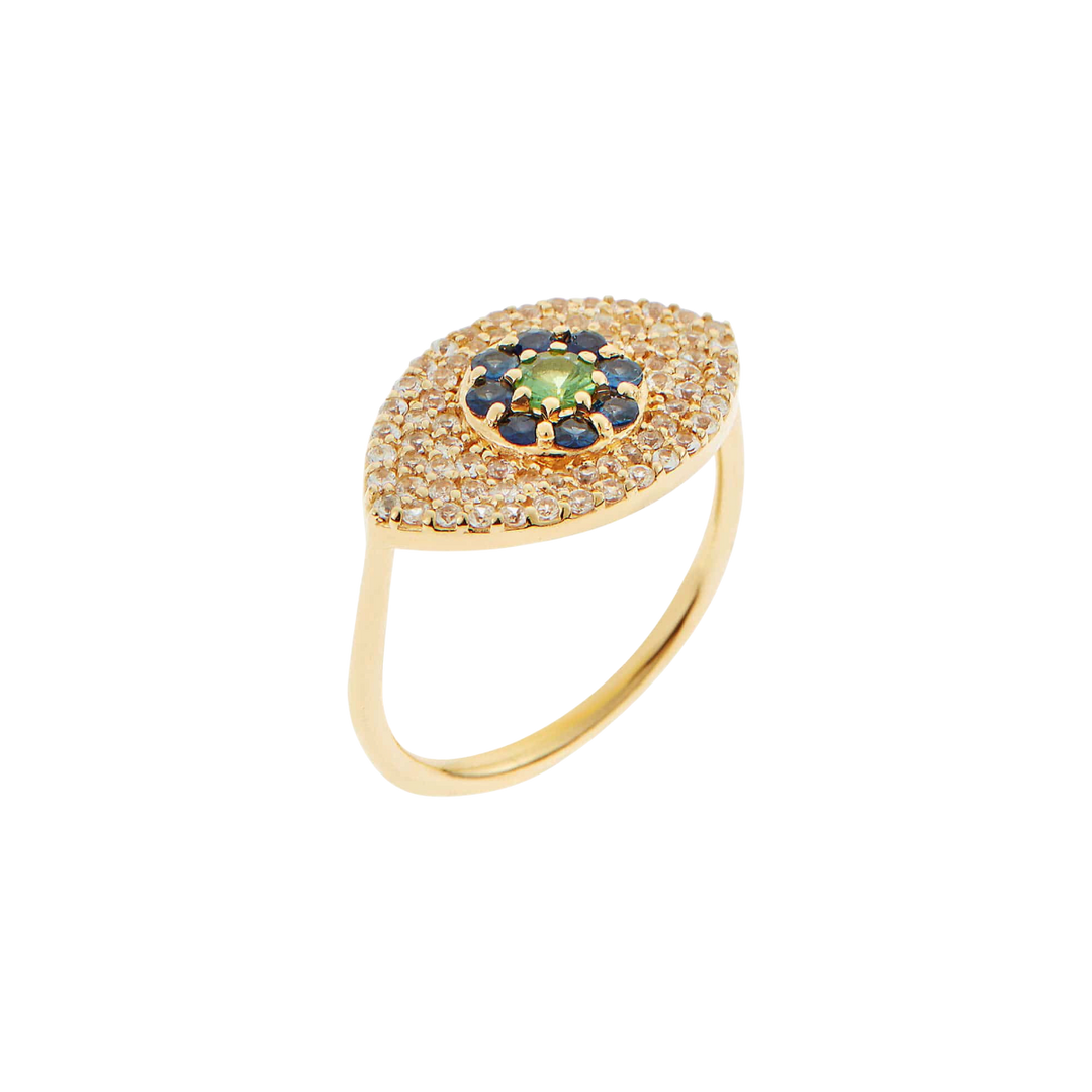 Blossom Eye Ring Pavé - EYE LOVE - Ileana Makri