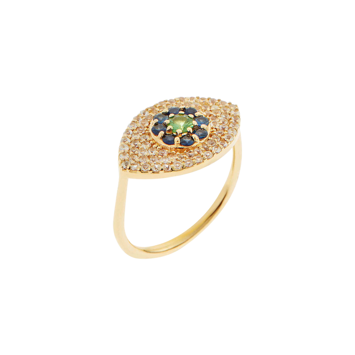 Blossom Eye Ring Pavé - EYE LOVE - Ileana Makri
