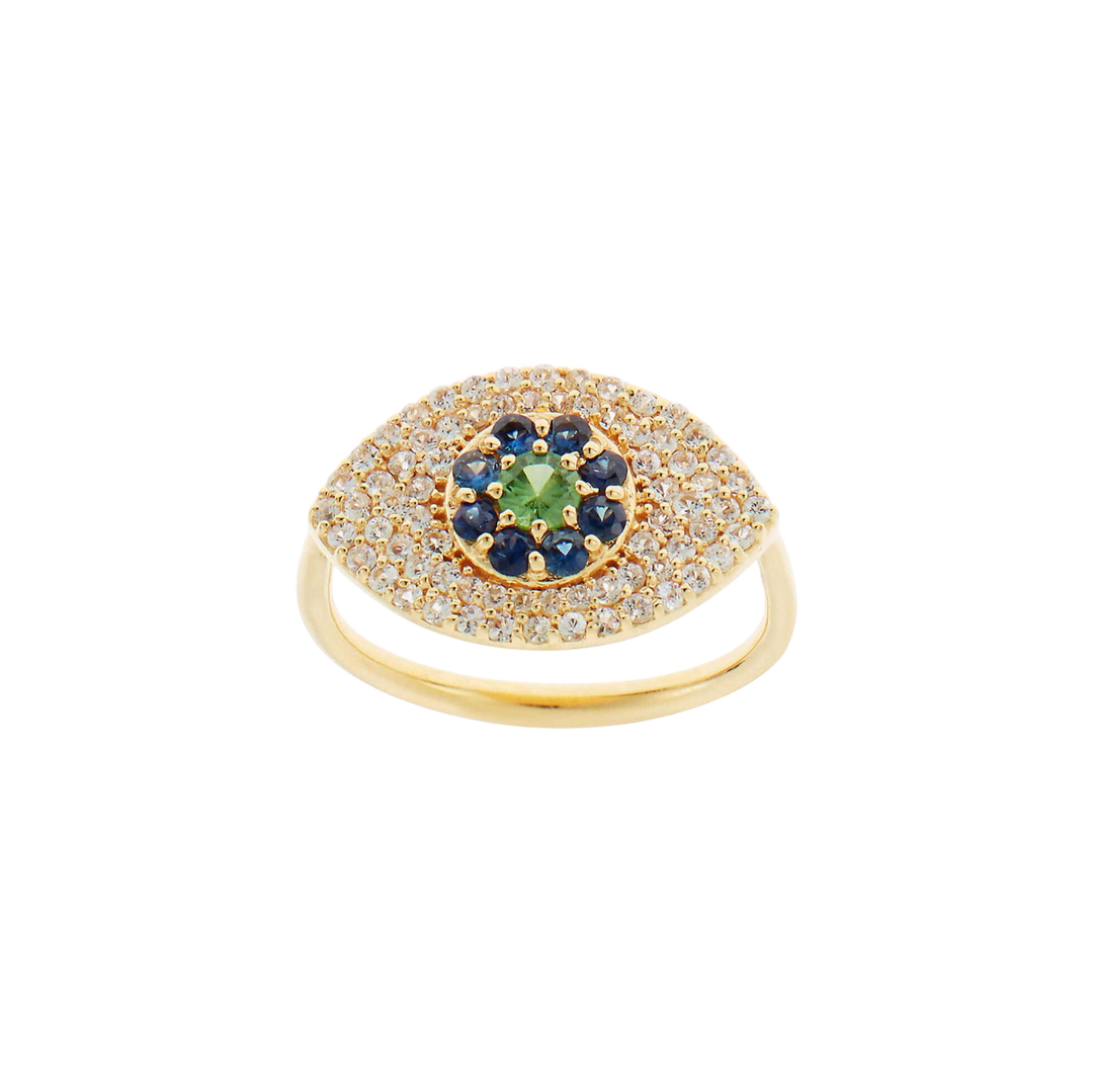 Blossom Eye Ring Pavé - EYE LOVE - Ileana Makri