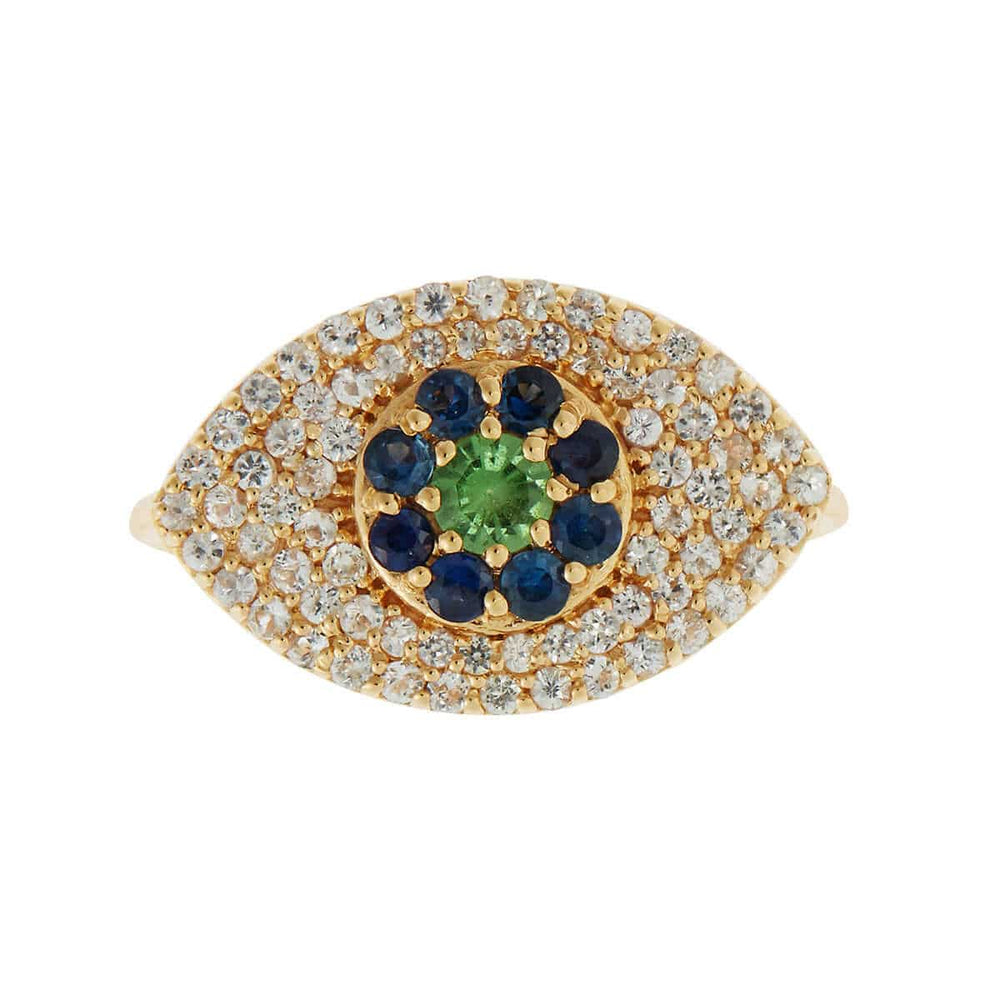 Blossom Eye Ring Pavé - EYE LOVE - Ileana Makri
