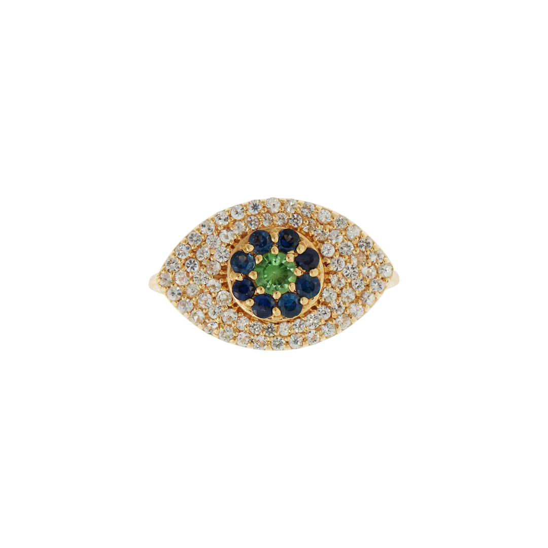 Blossom Eye Ring Pavé - EYE LOVE - Ileana Makri