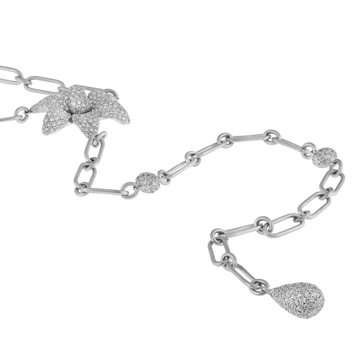 Blossom Lariat Necklace W - D - Blossom - Ileana Makri