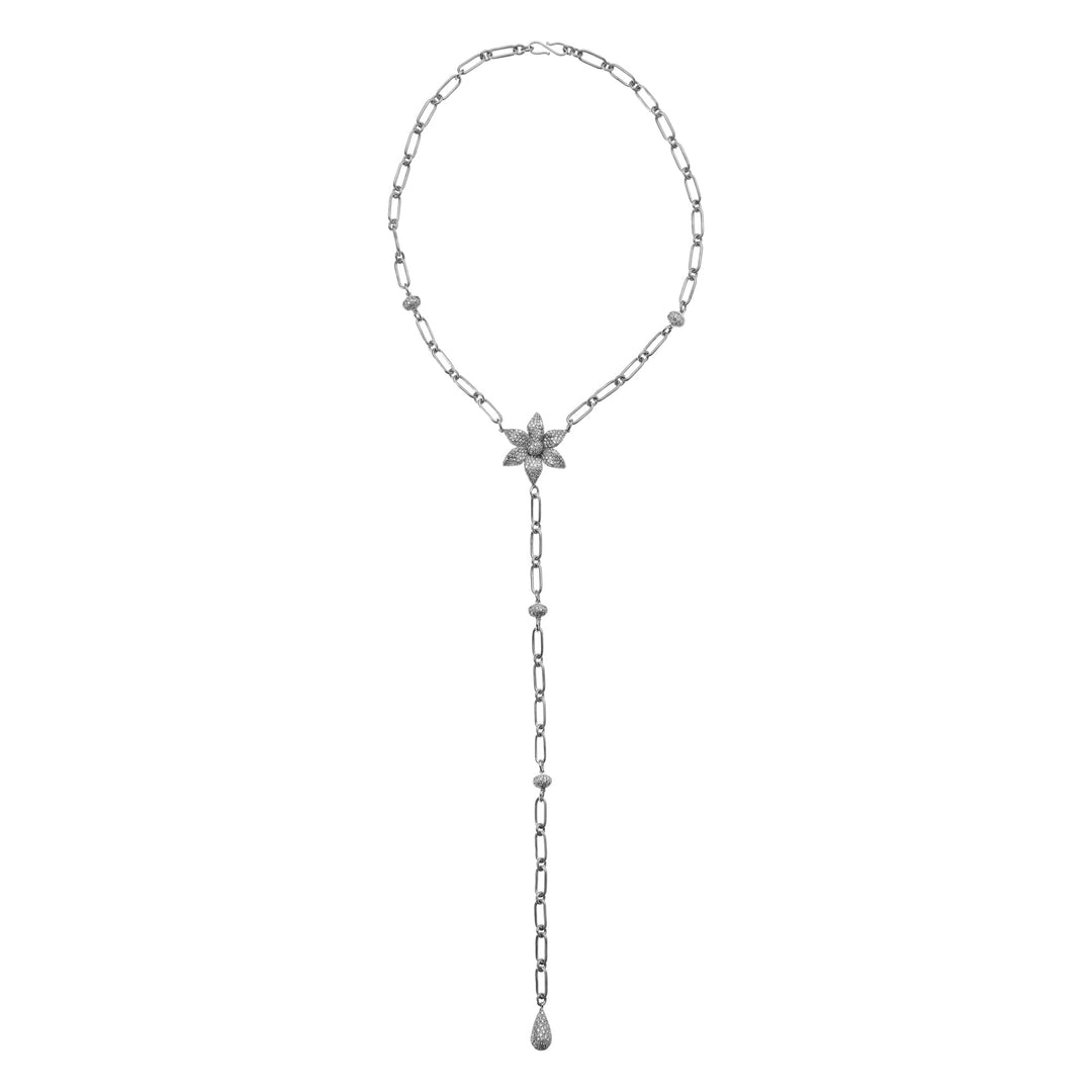 Blossom Lariat Necklace W - D - Blossom - Ileana Makri