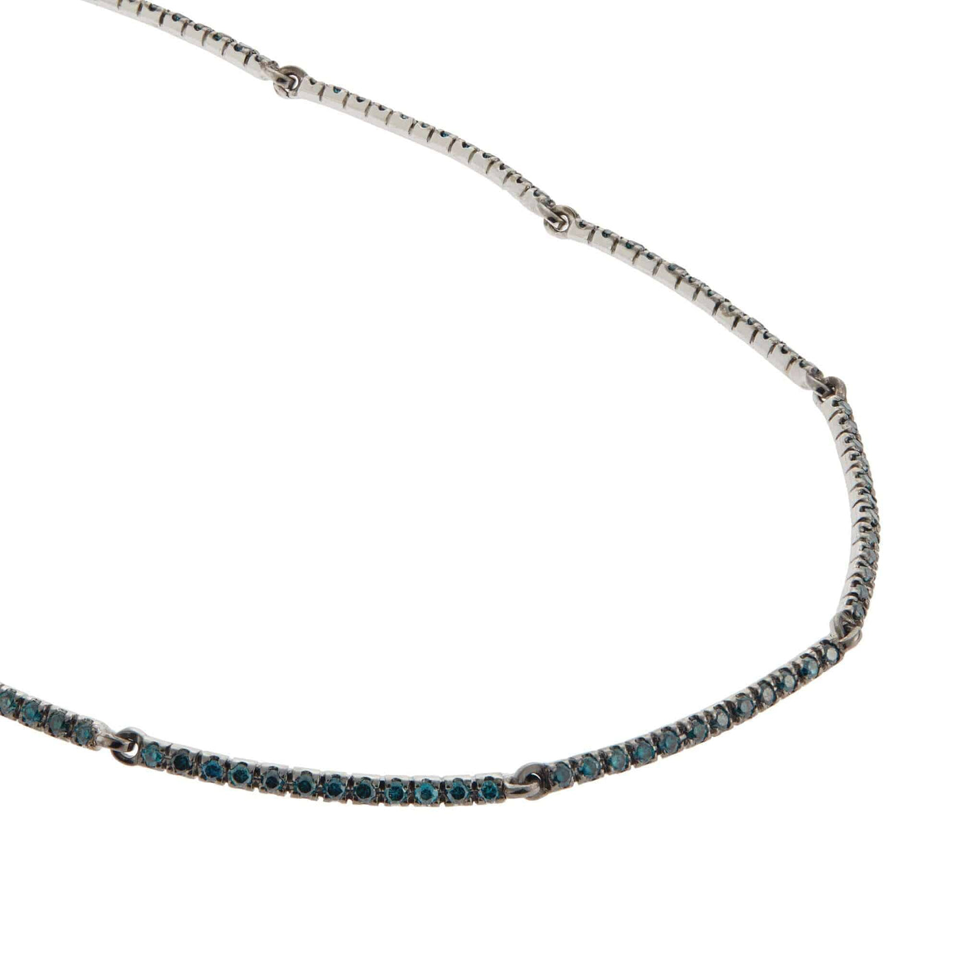 Blue Diamond Riviera Necklace - Classic - Ileana Makri store