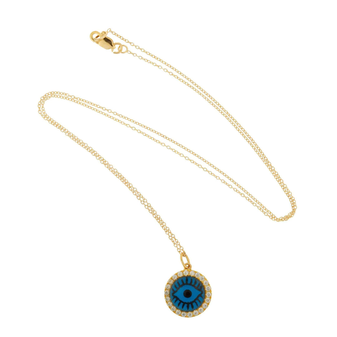 Blue Eye Crystal Necklace - Eye M Eyes - Ileana Makri store