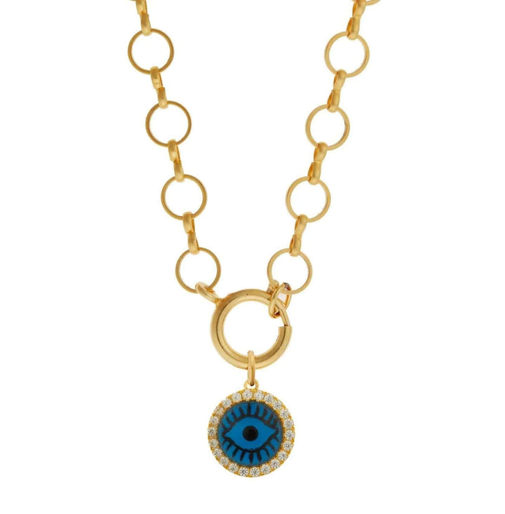Blue Eye Crystal Necklace - Eye M Eyes - Ileana Makri
