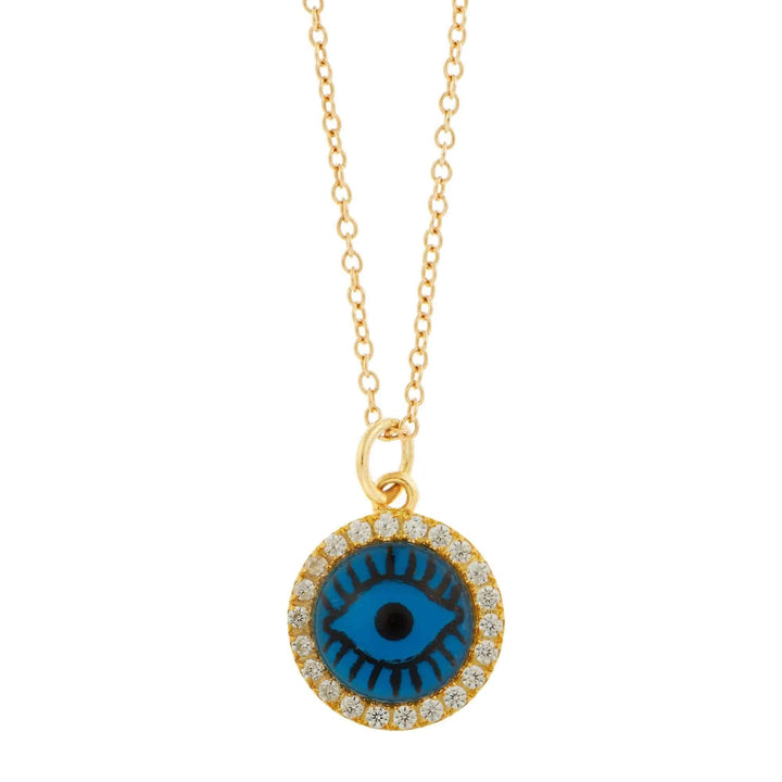 Blue Eye Crystal Necklace - Eye M Eyes - Ileana Makri