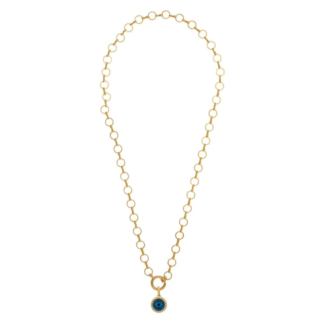 Blue Eye Crystal Necklace - Eye M Eyes - Ileana Makri