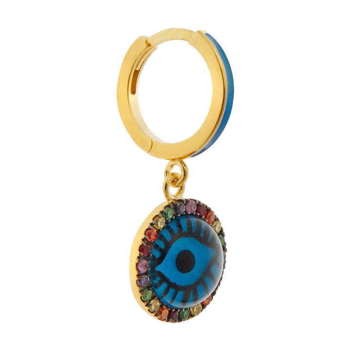 Blue Eye Rainbow Hoops - Eye M Eyes - Ileana Makri store