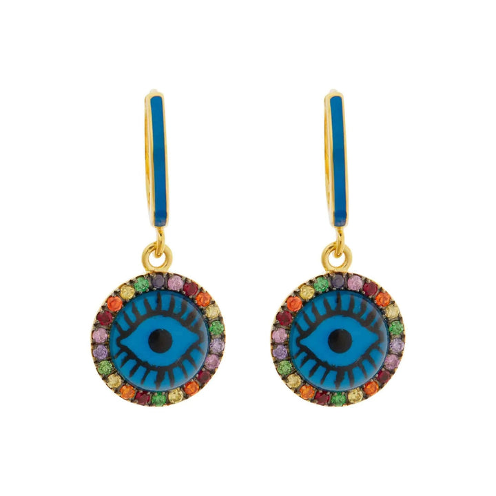 Blue Eye Rainbow Hoops - Eye M Eyes - Ileana Makri