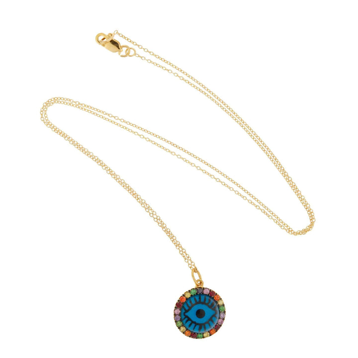 Blue Eye Rainbow Necklace - Eye M Eyes - Ileana Makri store