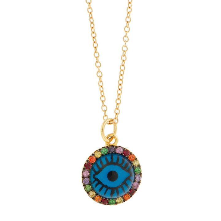 Blue Eye Rainbow Necklace - Eye M Eyes - Ileana Makri