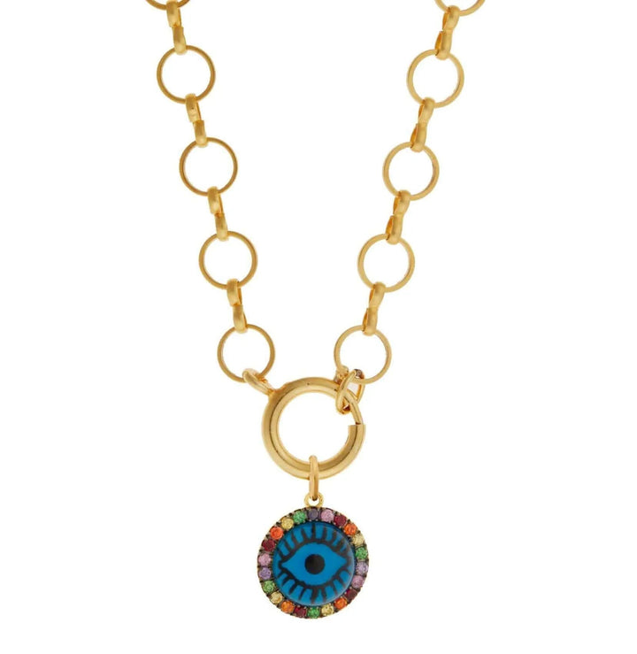 Blue Eye Rainbow Necklace - Eye M Eyes - Ileana Makri