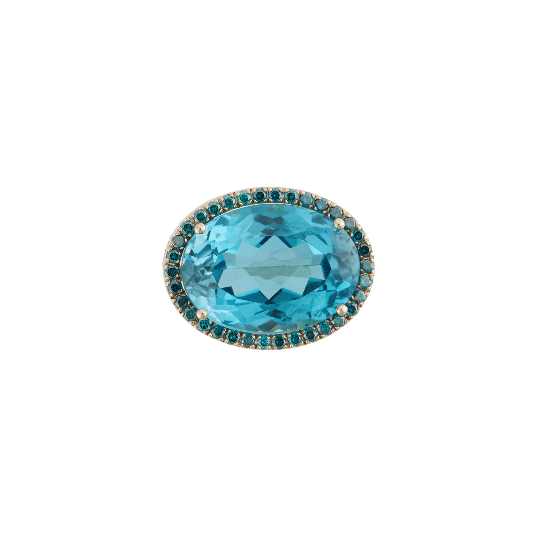 Blue Mirage Ring - One of a Kind - Ileana Makri