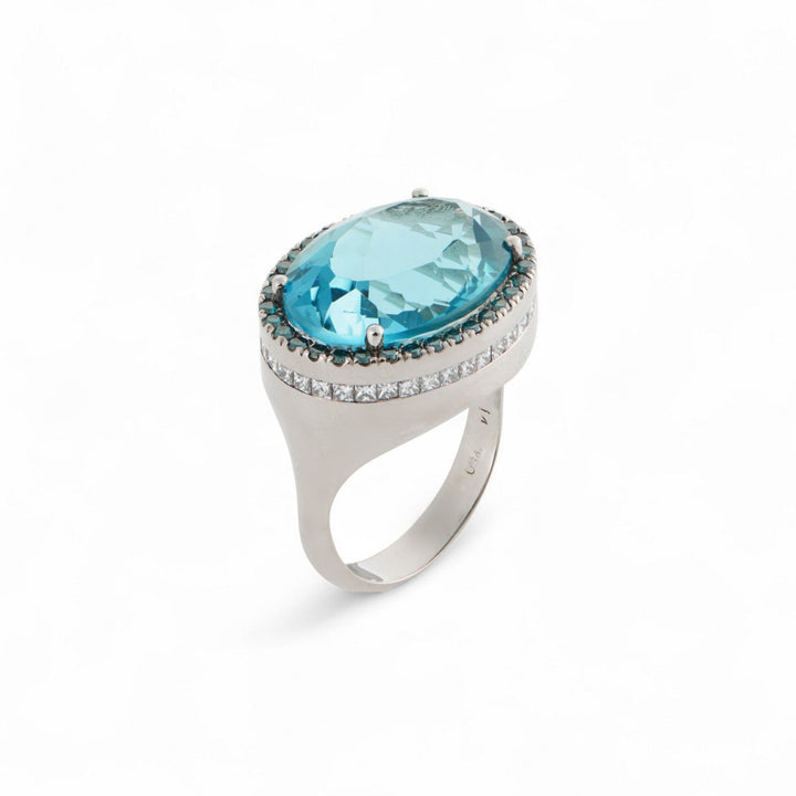 Blue Mirage Ring - One of a Kind - Ileana Makri