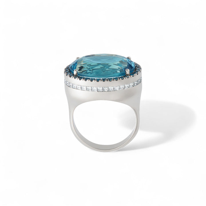 Blue Mirage Ring - One of a Kind - Ileana Makri
