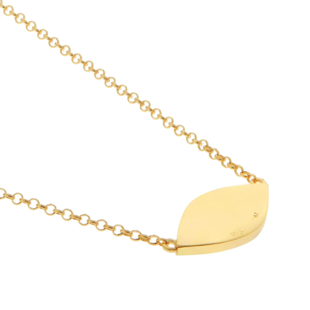 Blue Moon Oval Necklace - Eye M Neon Rocks - Ileana Makri