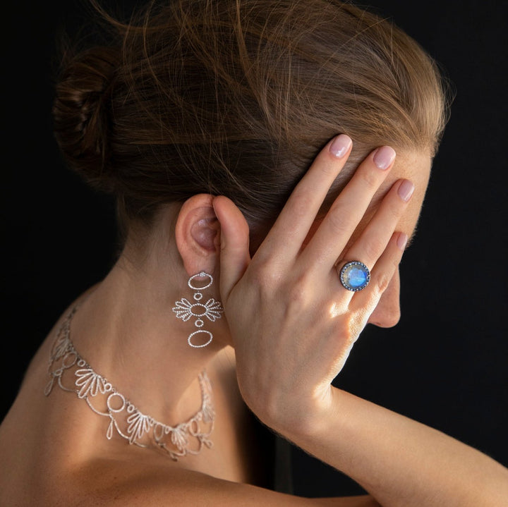 Blue Moon Ring - OAK - Archive - Ileana Makri