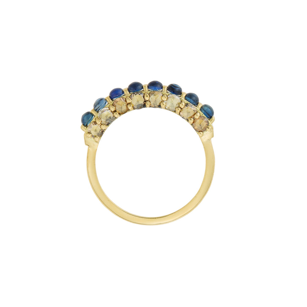 Blue Sapphire Arc Ring - Revolve - Ileana Makri