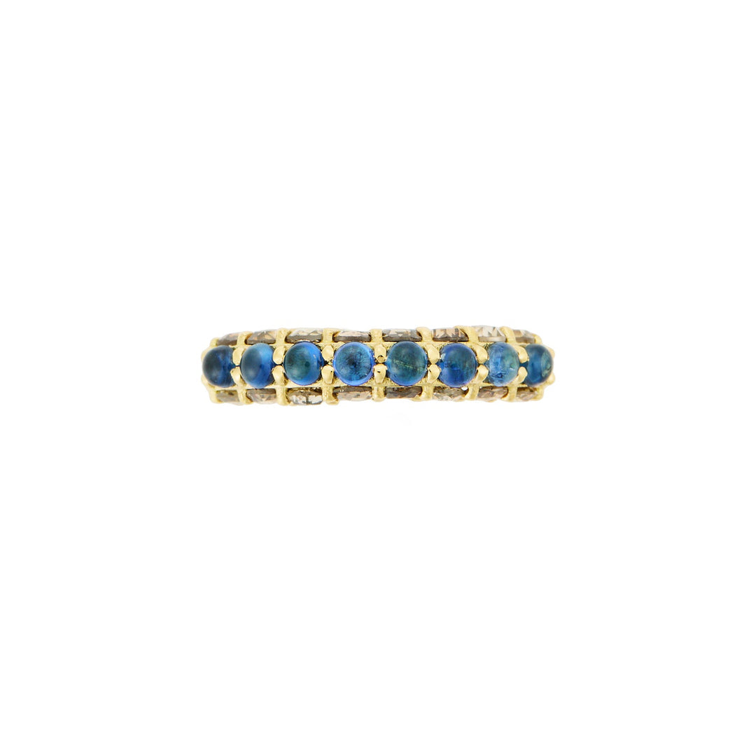 Blue Sapphire Arc Ring - Revolve - Ileana Makri