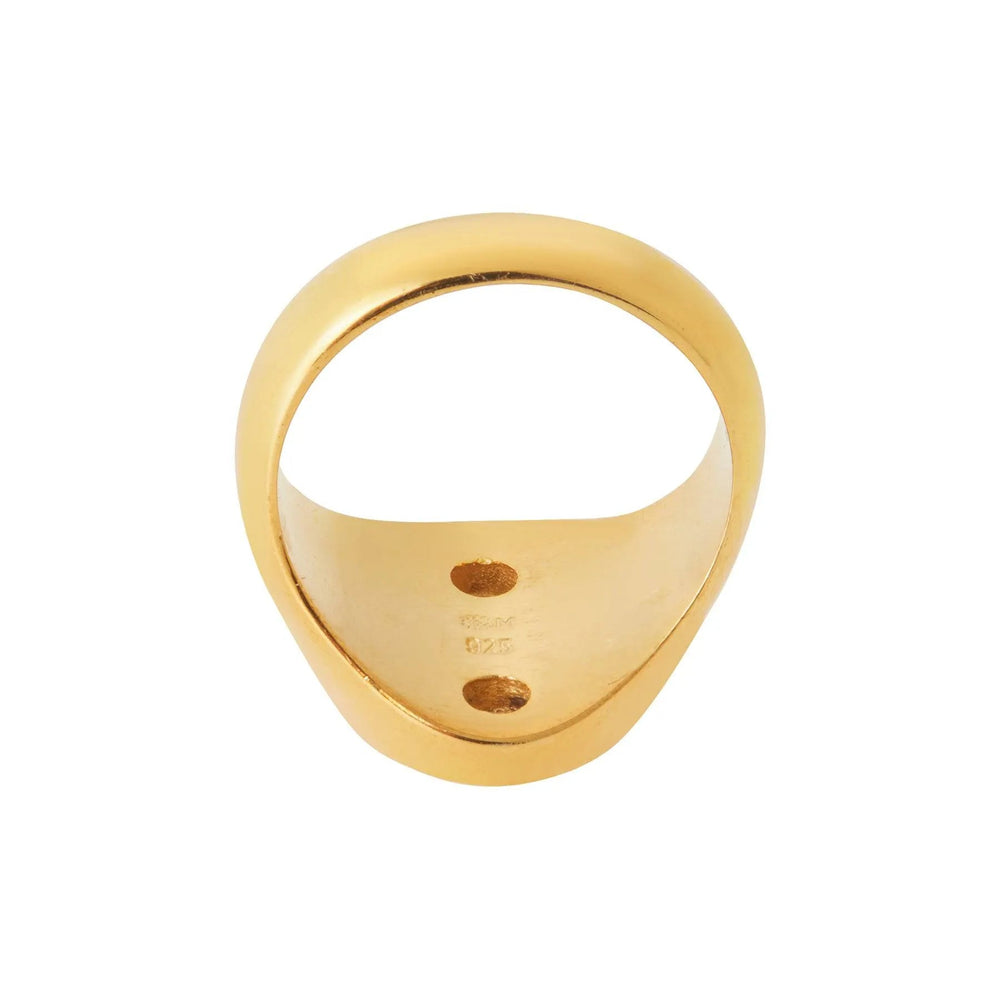 Blue Seed Flower Ring - Eye M Flower Power - Ileana Makri